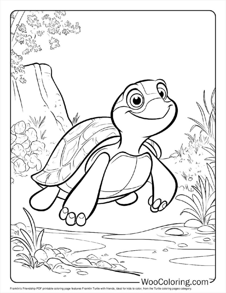 100  Turtle coloring pages  Free PDF To Print  - 1