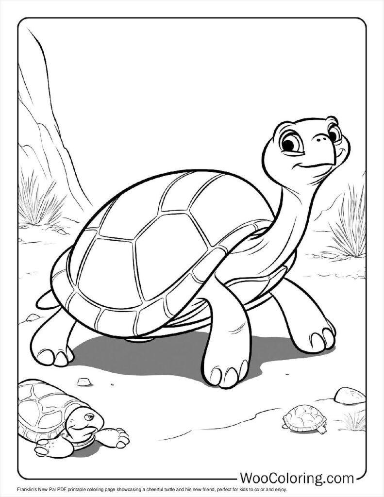 100  Turtle coloring pages  Free PDF To Print  - 31