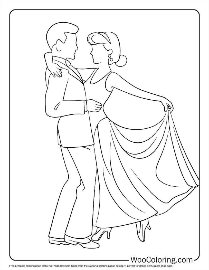 100  Dancing coloring pages  Free PDF To Print  - 10