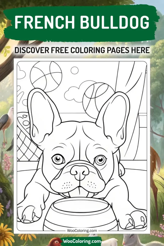 French Bulldog coloring pages designs from animal