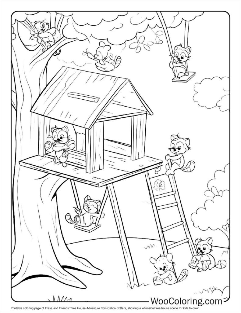 100  Calico Critters coloring pages  Free PDF To Print  - 42