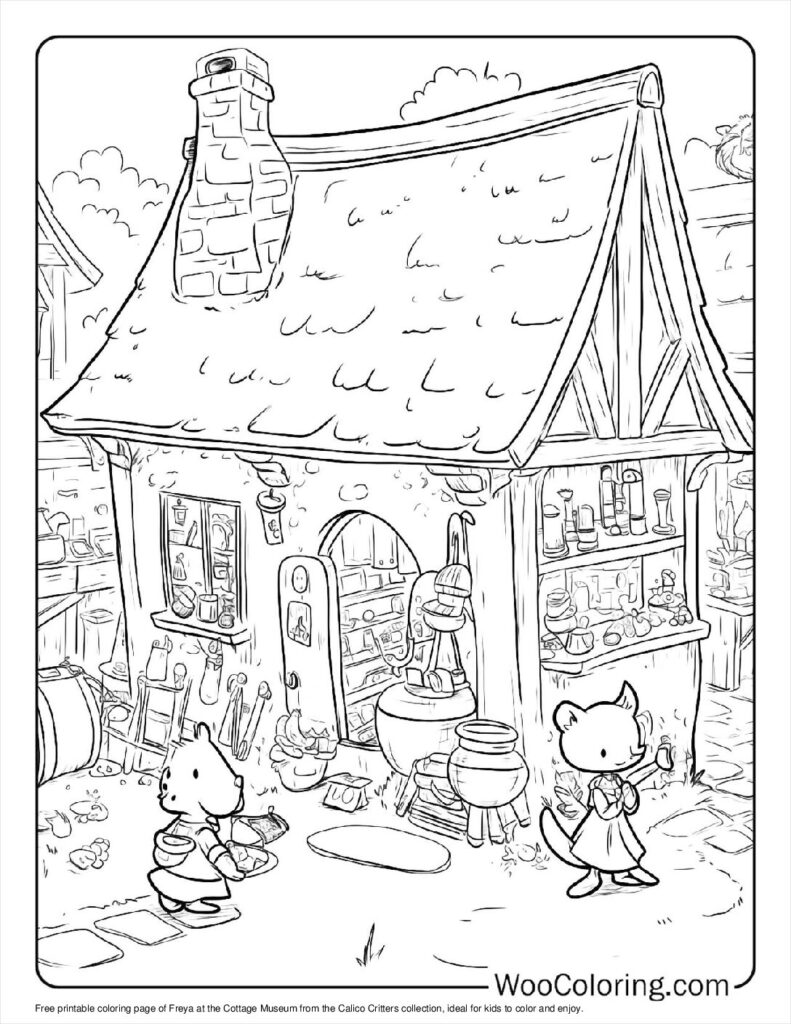 100  Calico Critters coloring pages  Free PDF To Print  - 16