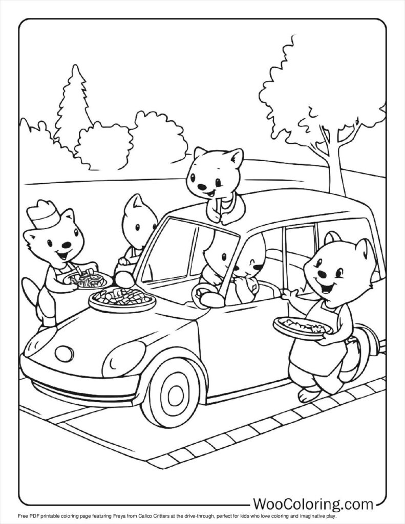 100  Calico Critters coloring pages  Free PDF To Print  - 72