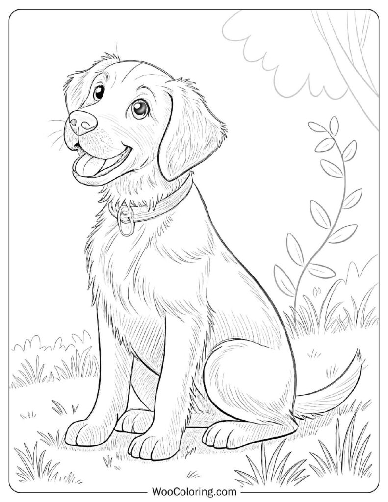 Labrador Retriever with a Joyful Expression Running Across a Sunny Meadow