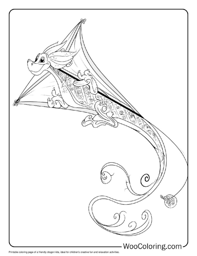 100  Kite coloring pages  Free PDF To Print  - 41