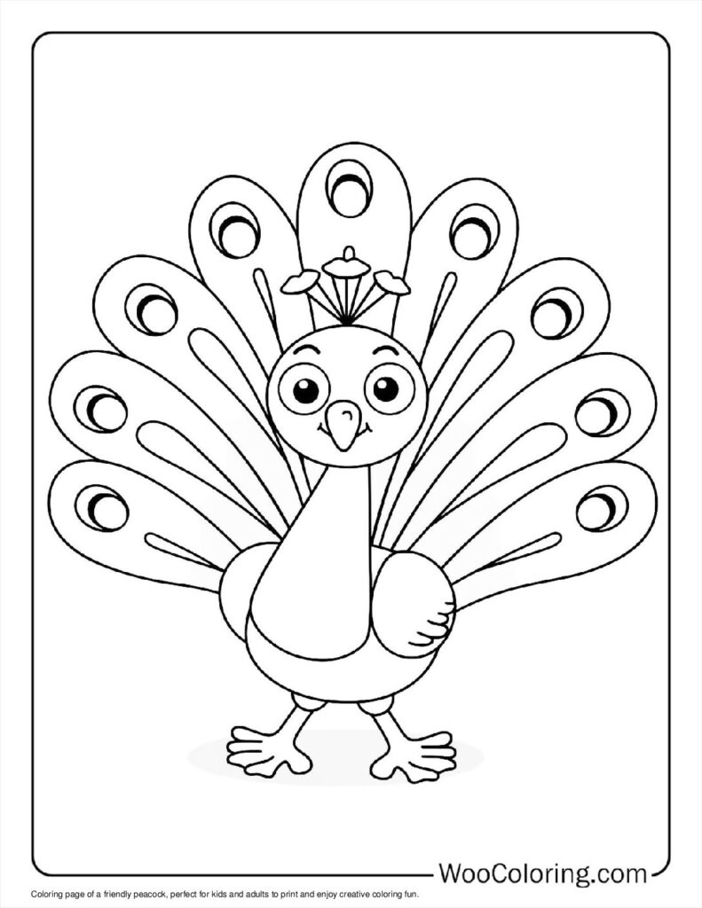 100  Peacock coloring pages  Free PDF To Print  - 14