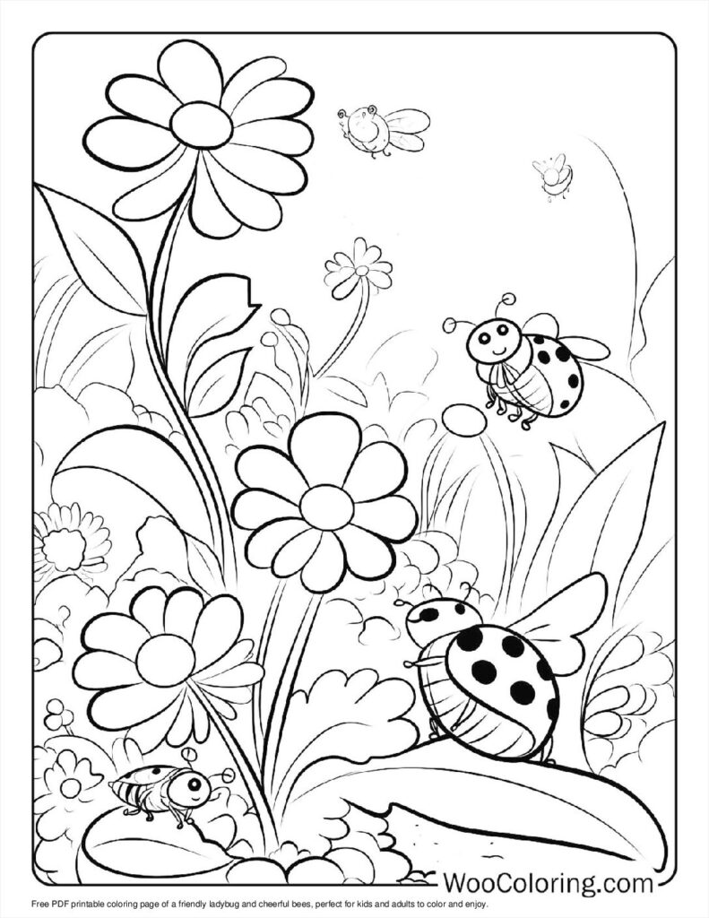 100  Ladybug coloring pages  Free PDF To Print  - 52