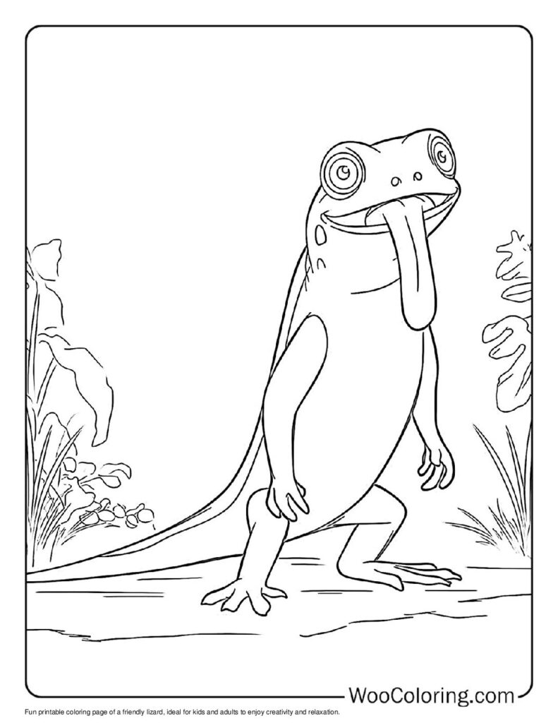 100  Lizard coloring pages  Free PDF To Print  - 46