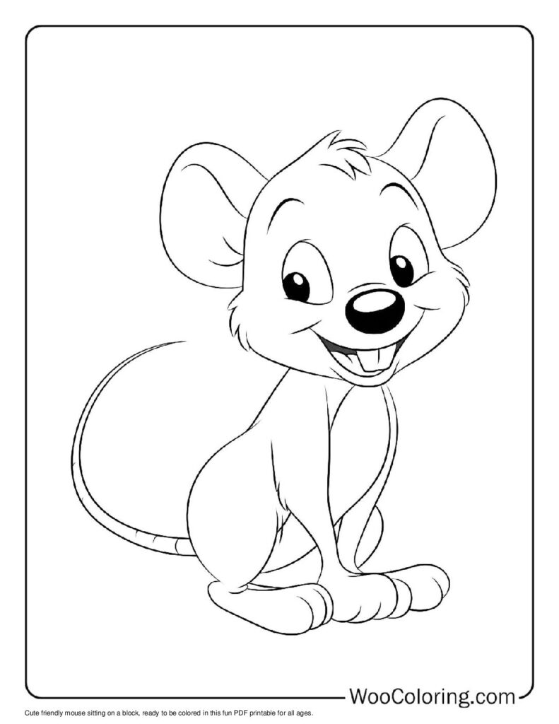 100  Mouse coloring pages  Free PDF To Print  - 78