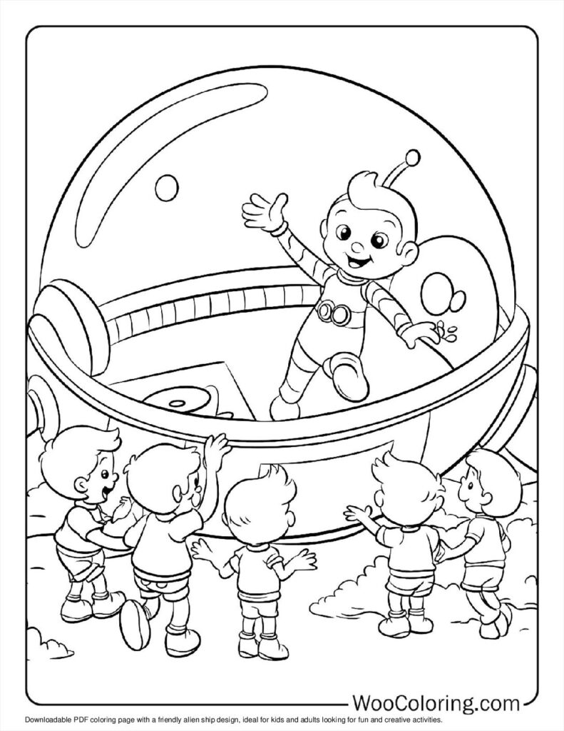 100  Alien coloring pages  Free PDF To Print  - 98