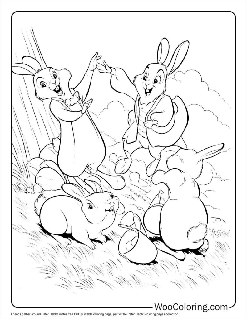 100  Peter Rabbit coloring pages  Free PDF To Print  - 98