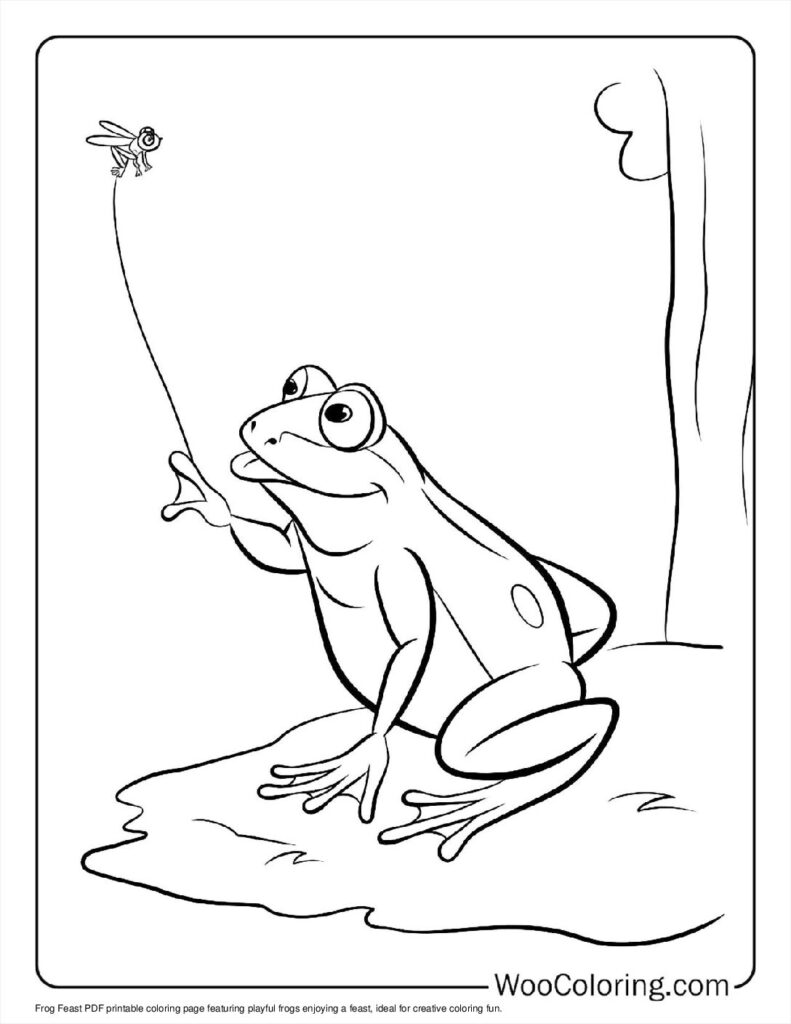 100+ Frog coloring pages (Free PDF To Print) | Woo Coloring