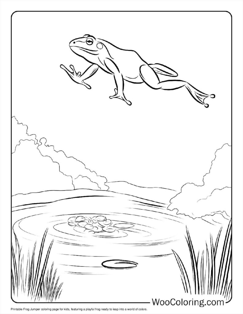 100  Frog coloring pages  Free PDF To Print  - 6