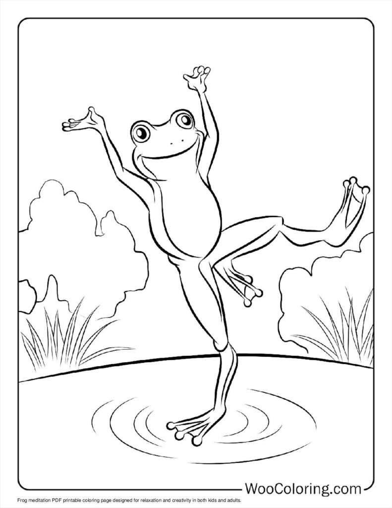 100  Frog coloring pages  Free PDF To Print  - 9