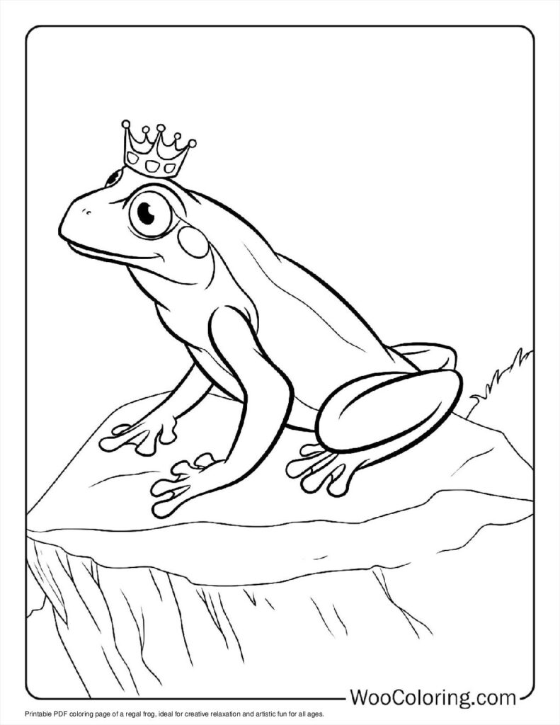 100  Frog coloring pages  Free PDF To Print  - 73