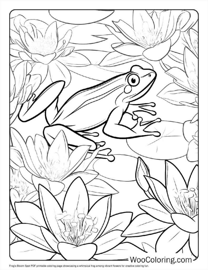 100  Frog coloring pages  Free PDF To Print  - 43