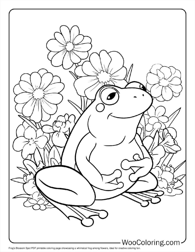 100  Frog coloring pages  Free PDF To Print  - 37