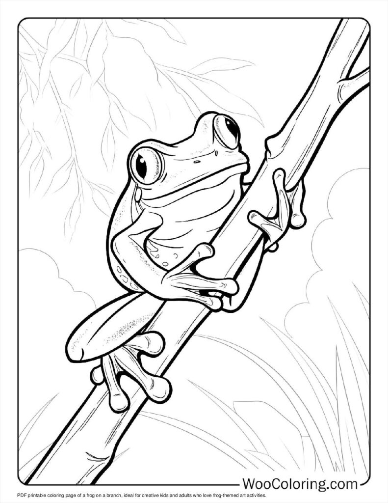 100  Frog coloring pages  Free PDF To Print  - 53