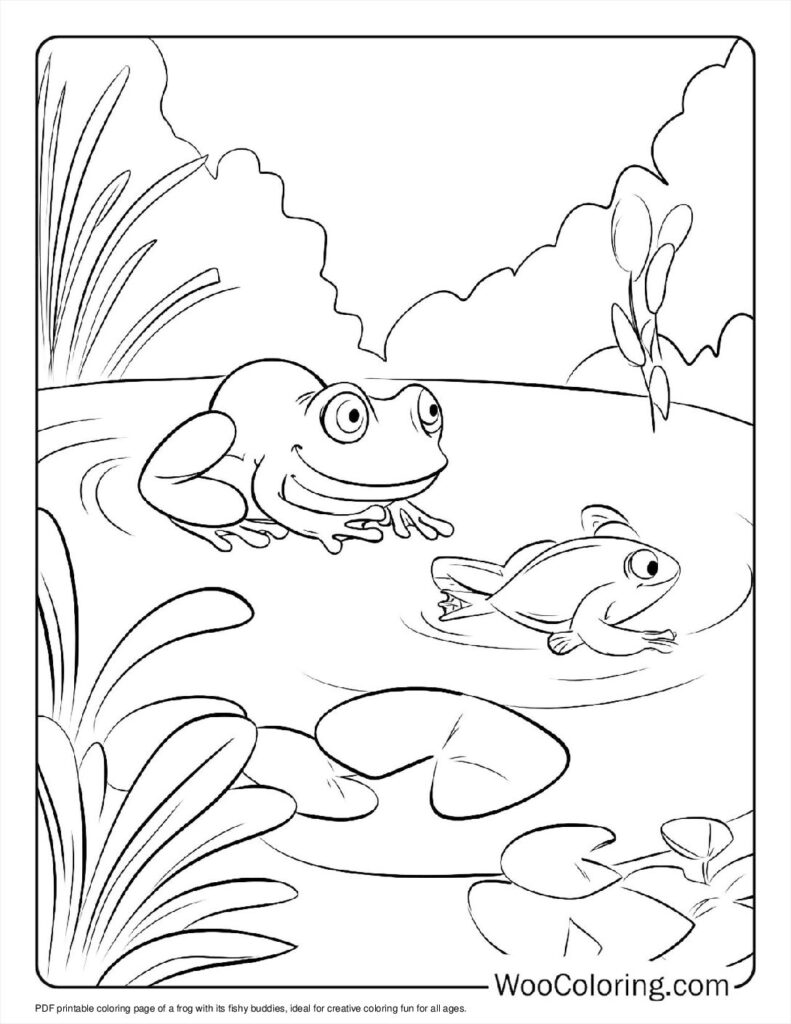 100  Frog coloring pages  Free PDF To Print  - 28