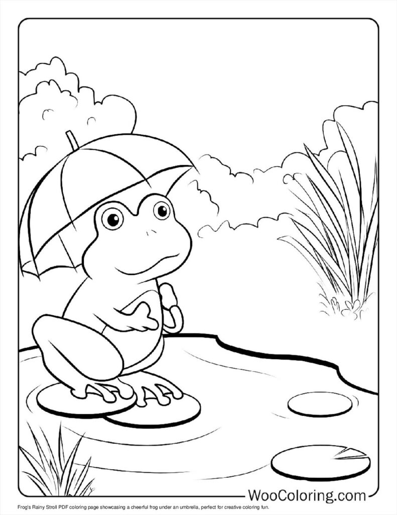100  Frog coloring pages  Free PDF To Print  - 85