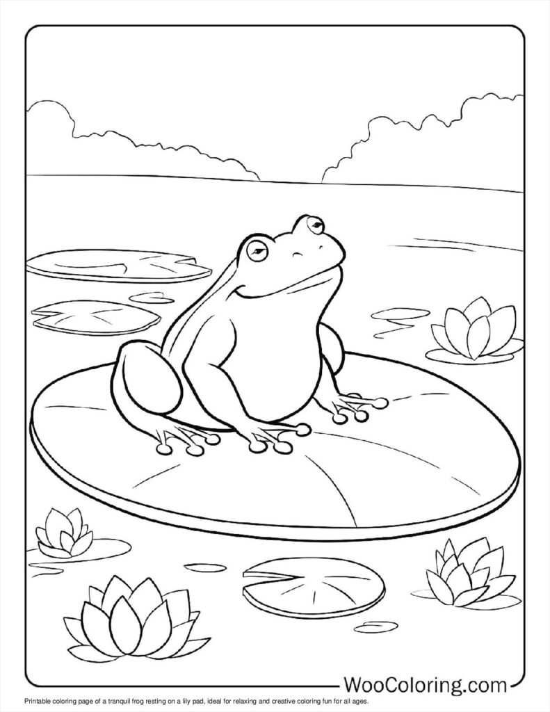 100  Frog coloring pages  Free PDF To Print  - 48