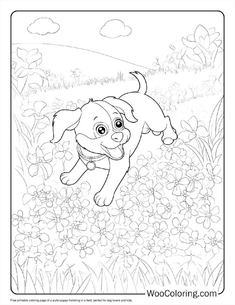 100  Puppy coloring pages  Free PDF To Print  - 76