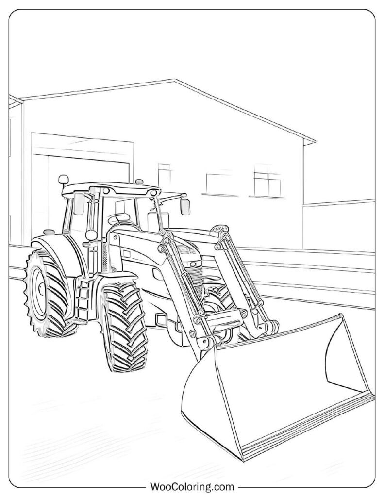 Front Loader Tractor Ready To Work