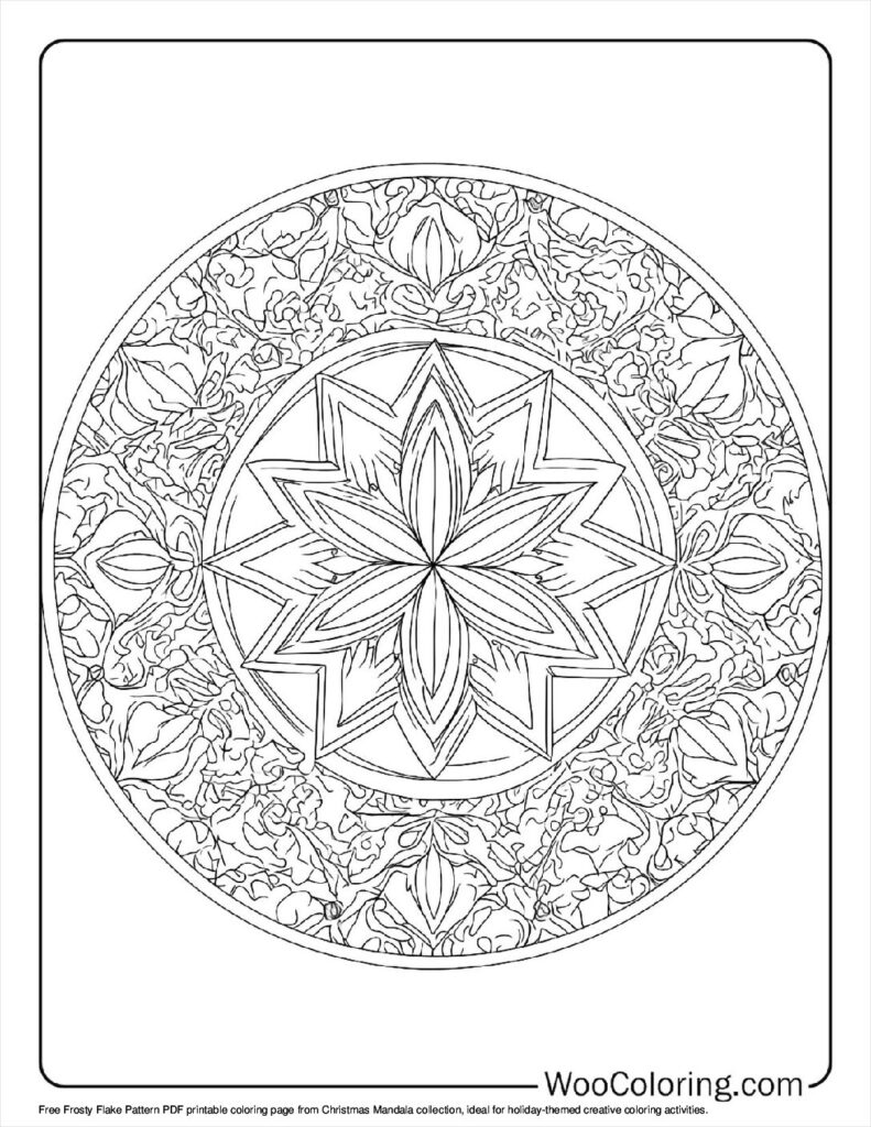 100 Christmas Mandala coloring pages Free PDF To Print - 9