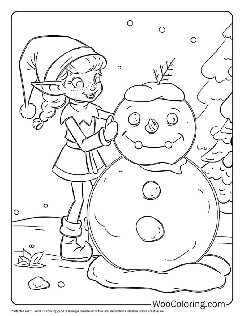 100 Elf coloring pages Free PDF To Print - 41