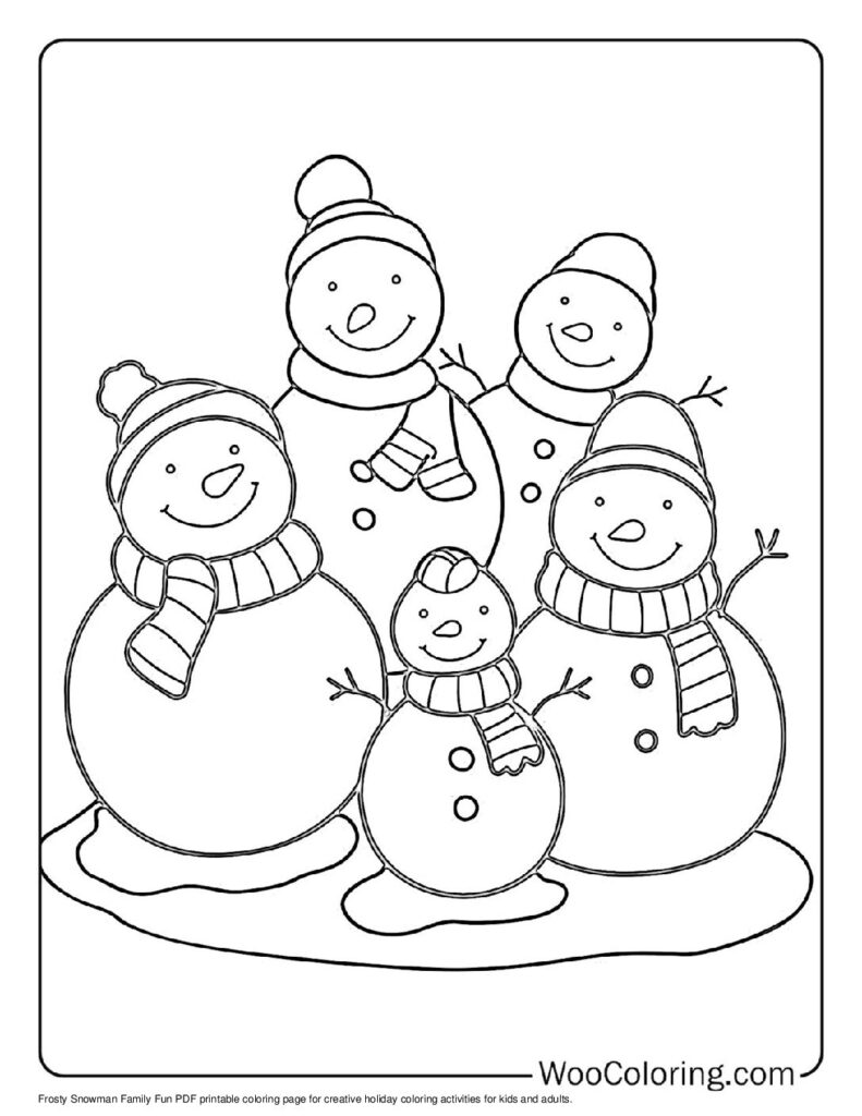 100  Snowman coloring pages  Free PDF To Print  - 36