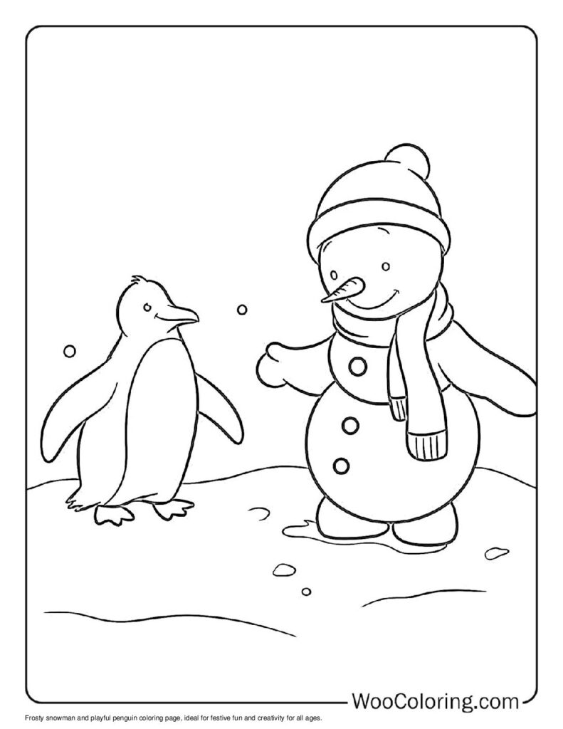 100  Snowman coloring pages  Free PDF To Print  - 33