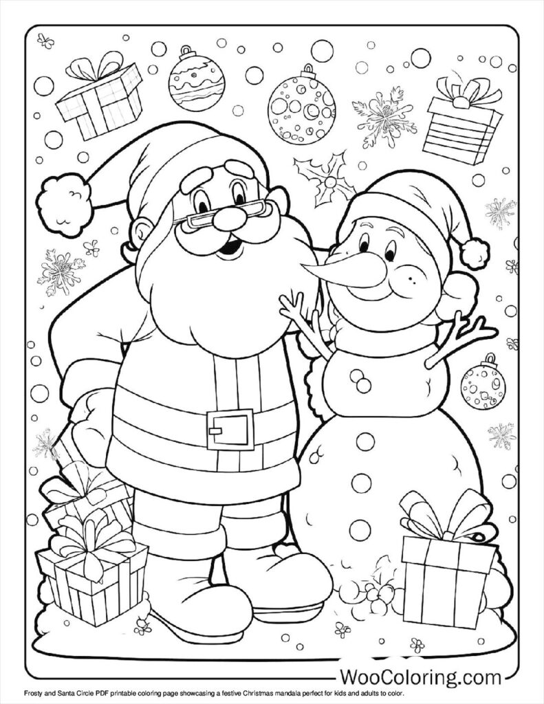100 Christmas Mandala coloring pages Free PDF To Print - 73
