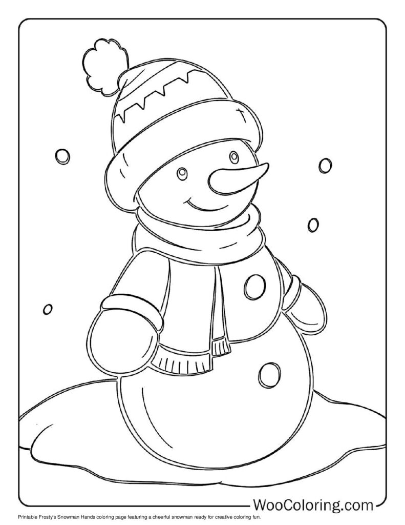 100  Snowman coloring pages  Free PDF To Print  - 14