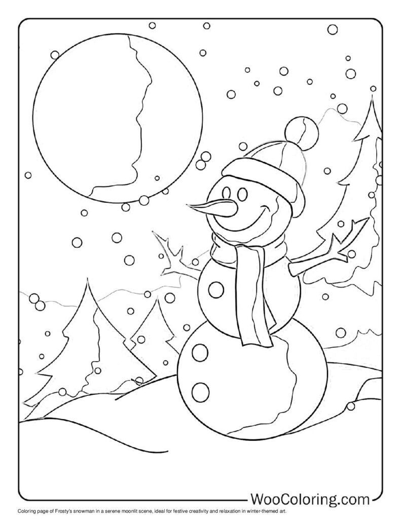 100  Snowman coloring pages  Free PDF To Print  - 21