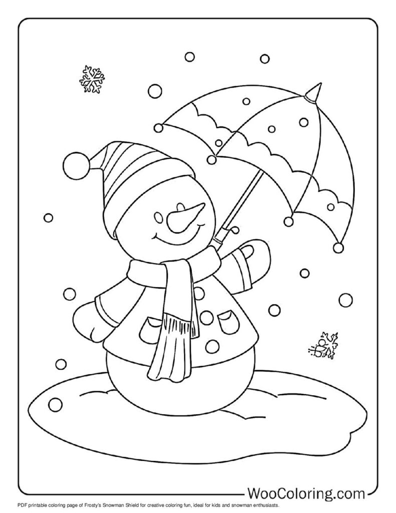 100  Snowman coloring pages  Free PDF To Print  - 64