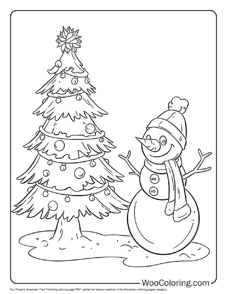 100  Snowman coloring pages  Free PDF To Print  - 90
