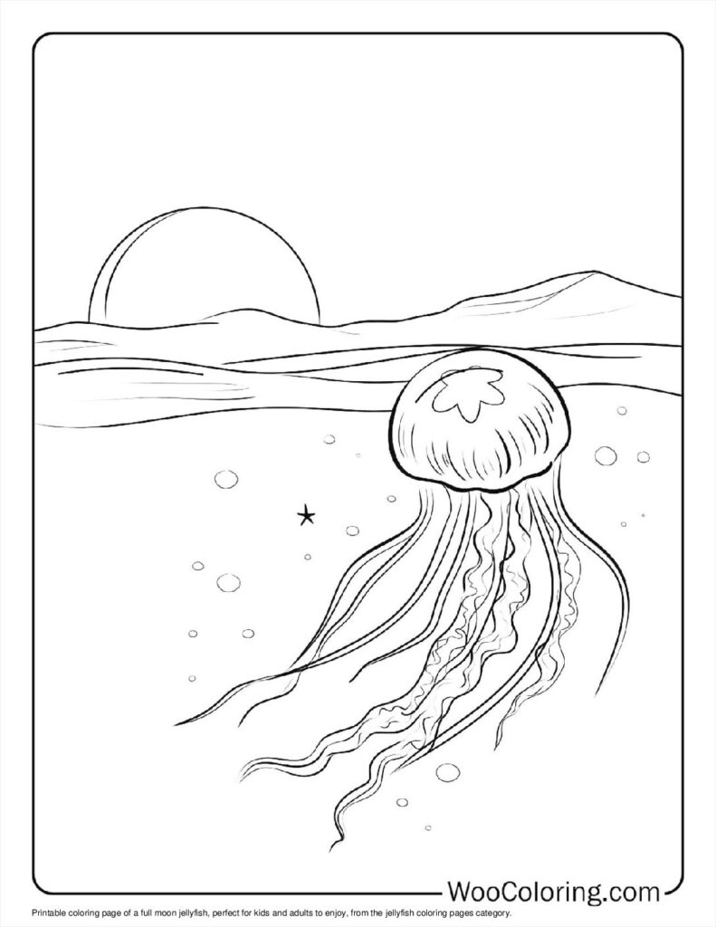 100  Jellyfish coloring pages  Free PDF To Print  - 42