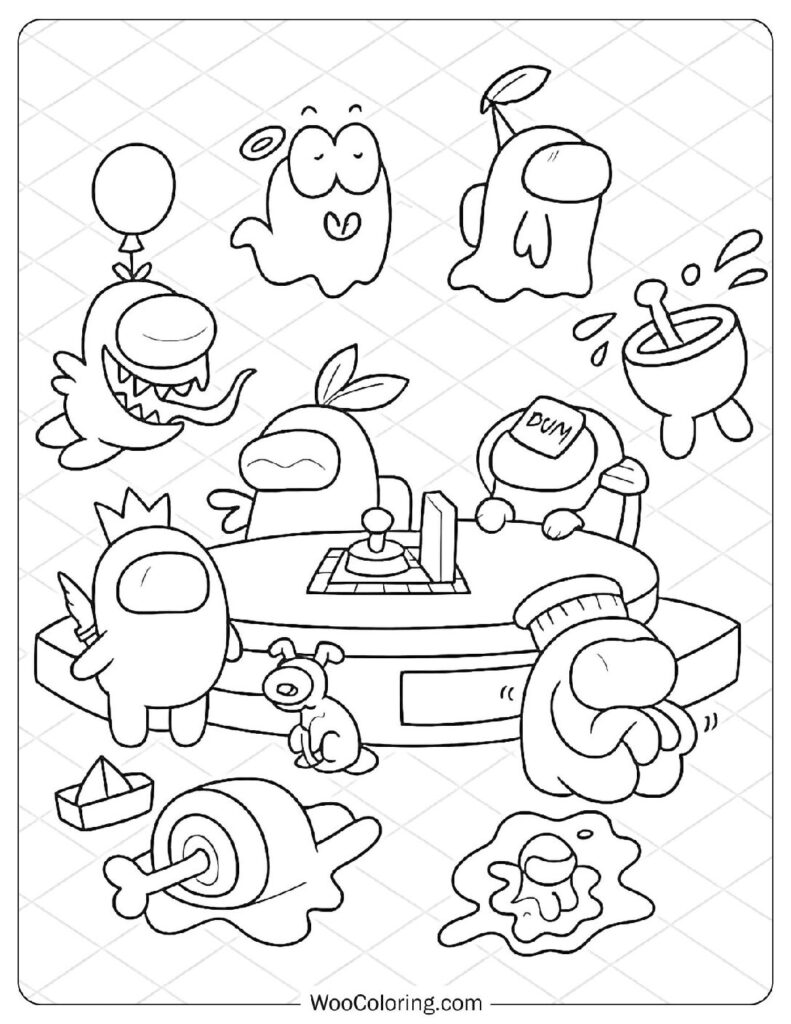 Dancing crewmates and ghost