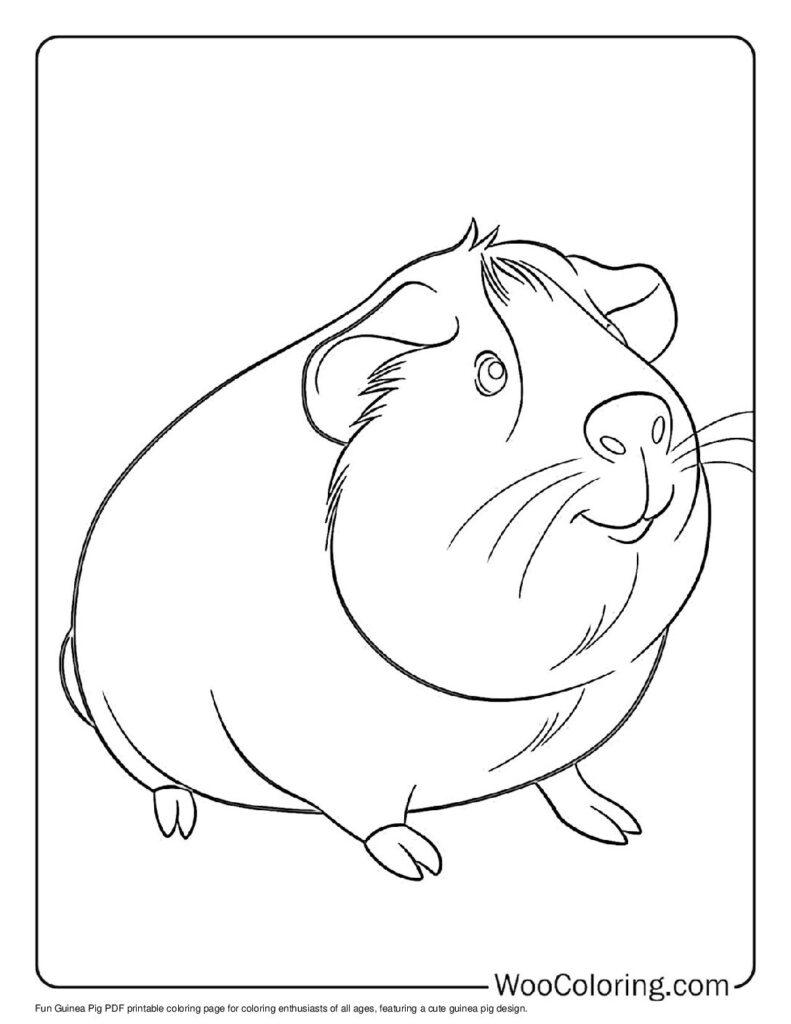 100 Guinea Pig coloring pages Free PDF To Print - 8