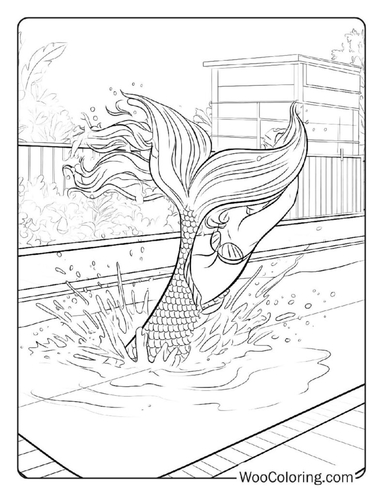 100  Mermaid coloring pages  Free PDF To Print  - 94