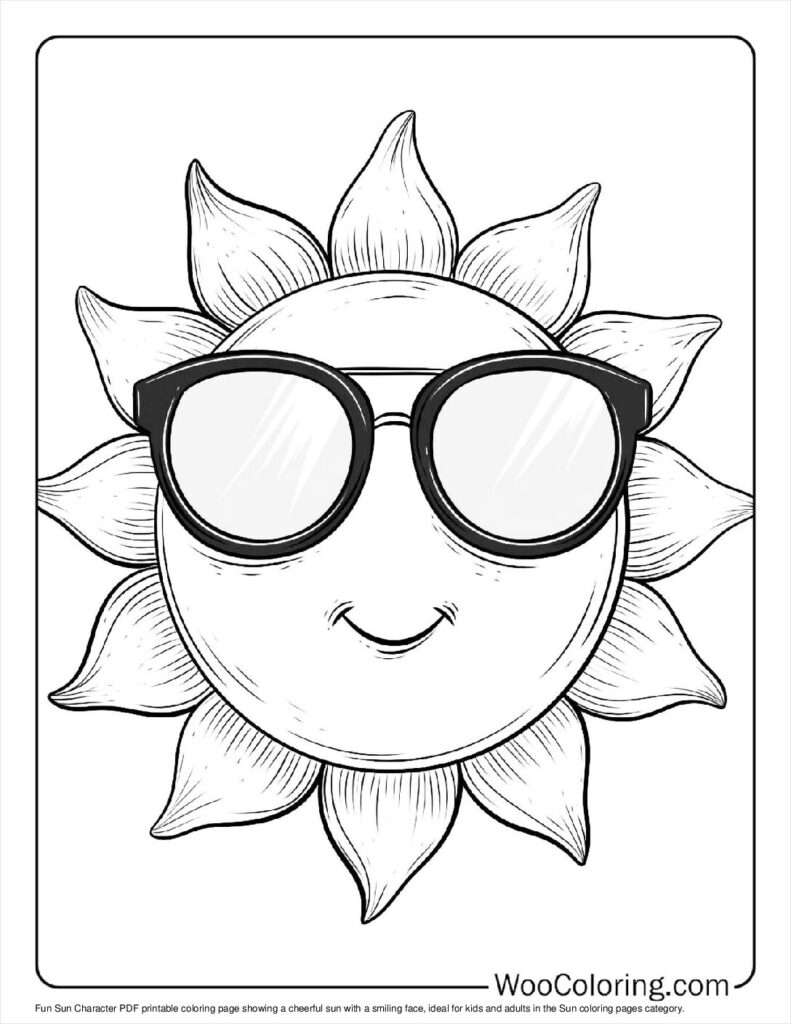 100  Sun coloring pages  Free PDF To Print  - 56