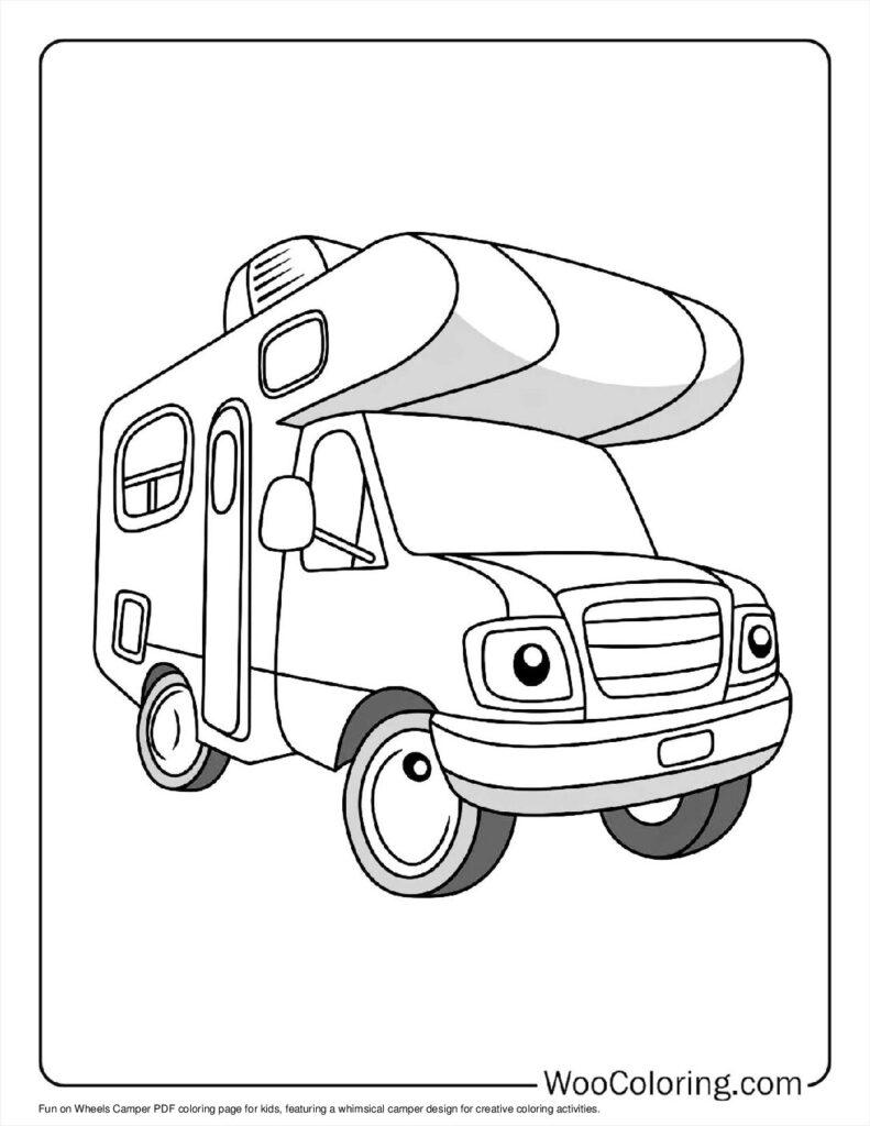 100  Camper   RV coloring pages  Free PDF To Print  - 33