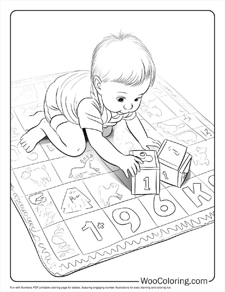 100  Baby coloring pages  Free PDF To Print  - 75