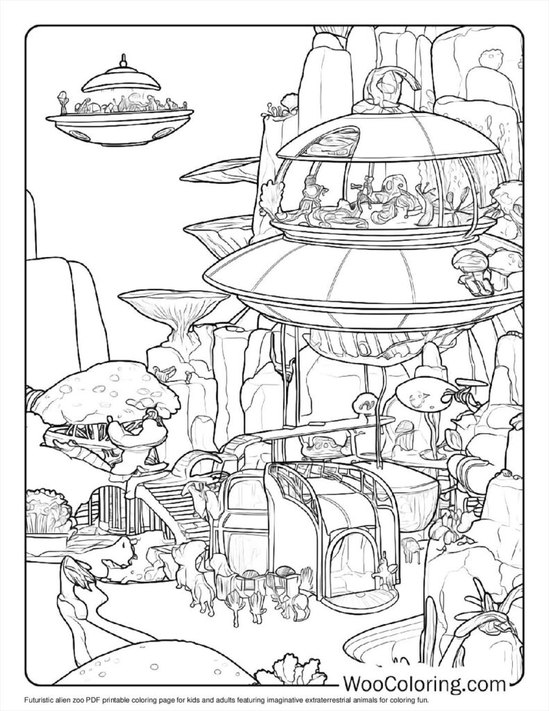 100  Alien coloring pages  Free PDF To Print  - 44