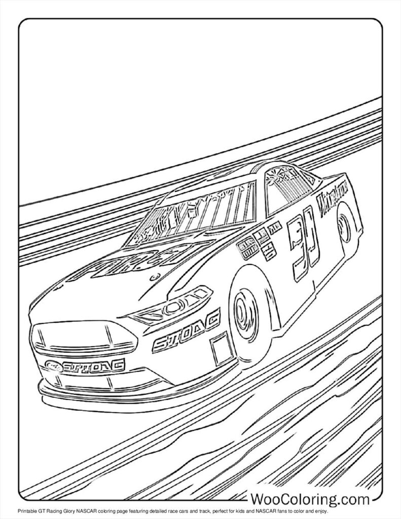100  NASCAR coloring pages  Free PDF To Print  - 39
