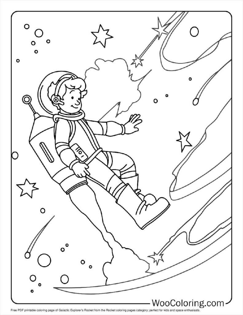 100  Rocket coloring pages  Free PDF To Print  - 91