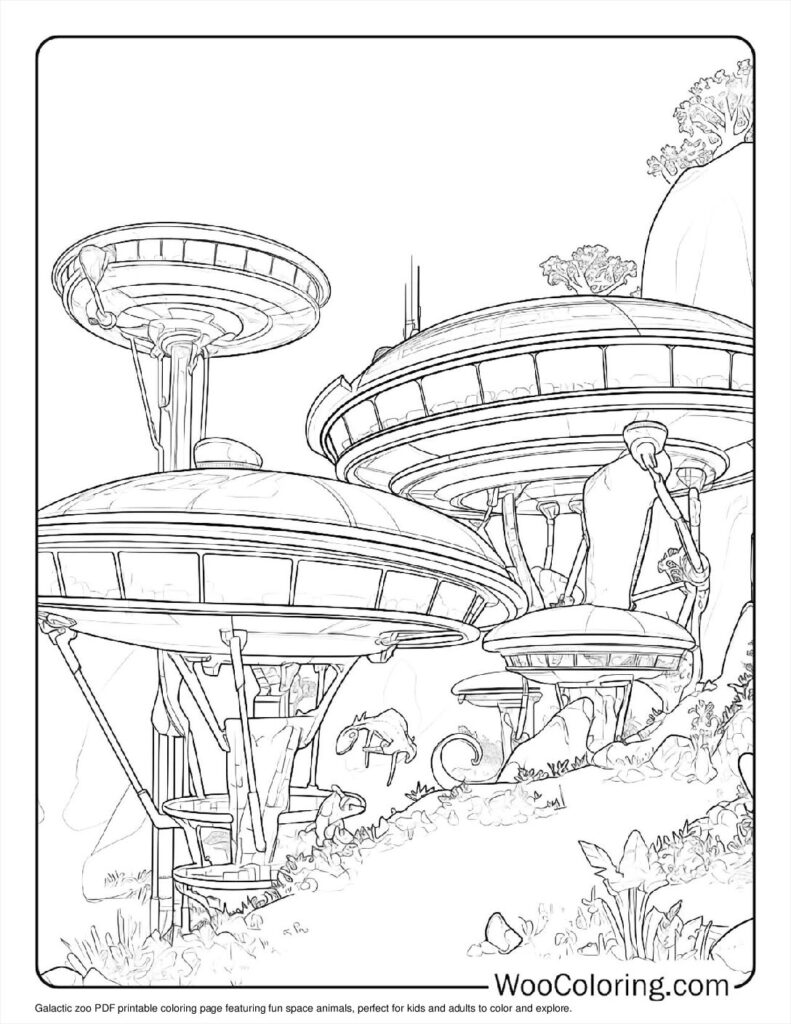 100  Alien coloring pages  Free PDF To Print  - 42