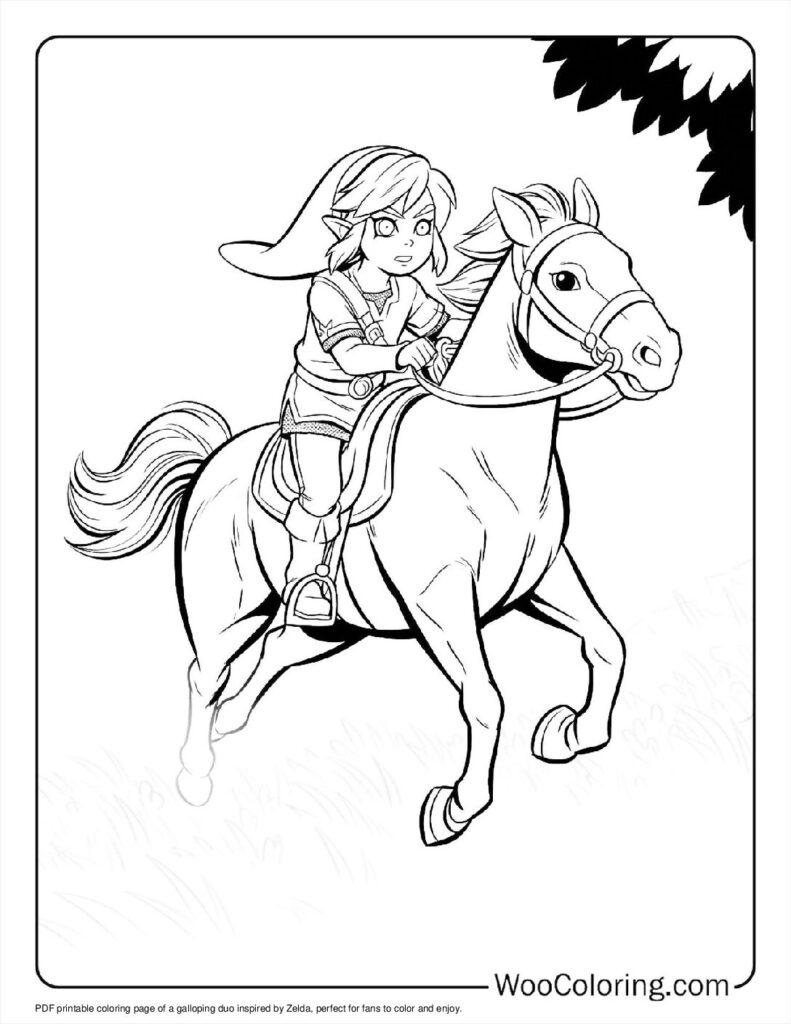 100  Zelda coloring pages  Free PDF To Print  - 85