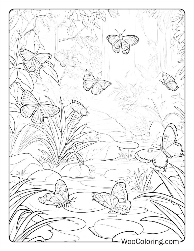 100  Butterfly coloring pages  Free PDF To Print  - 65