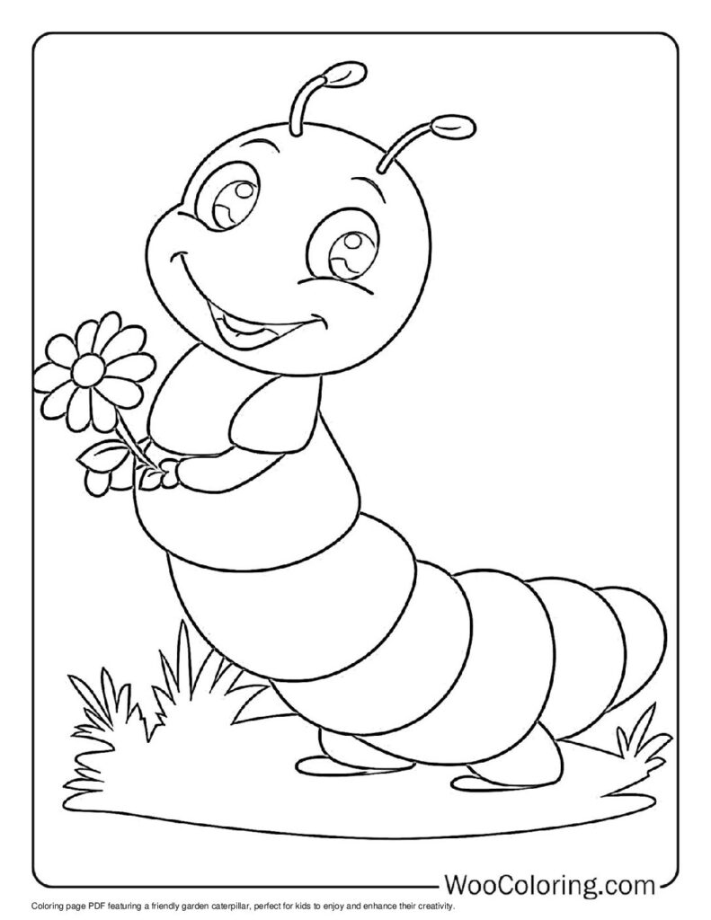 100 Caterpillar coloring pages Free PDF To Print - 16